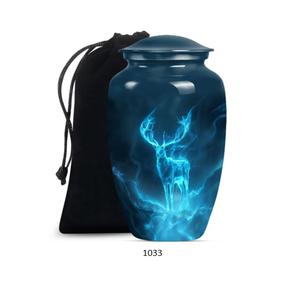 โกศไม้กวางสำหรับใส่เถ้ากระดูกมนุษย์ |   อนุสรณ์สถานงานศพขนาดใหญ่ทำด้วยมือ |   โกศบรรจุอัฐิสำหรับผู้หญิงและผู้ชาย - Product Image 3