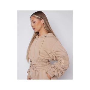 Ensemble de salon rayé 2 pièces pour femme : haut boutonné à manches longues et pantalon à cordon de serrage - Product Image 2