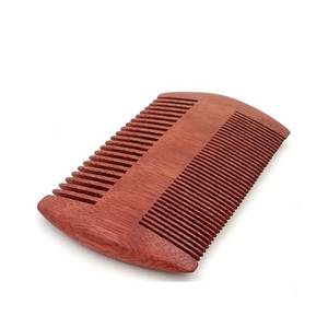 Peine de madera para el cabello, estilo rústico natural, duradero, decoración para el hogar, peine de bolsillo con forma rectangular de Curio Craft - Product Image 1