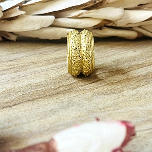 Trendy Design <b>Boho</b> Floral Band <b>Boho</b> Brass <b>Ring</b> for Women 18k Gold Plated Vintage Wide Filigree <b>Ring</b> for Wholesale/OEM/ODM - Product Image 5
