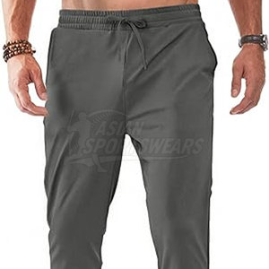 Men Stylish <b>Drawstring</b> Support Wear Fitness <b>Trousers</b> Soft Feel Running Exercise Daily Fit - Product Image 5