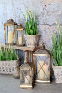 Wholesale Bras Antique Metal <b>Candle</b> Holder <b>Lanterns</b> with Patterned Top for Home and Patio Decorations - Product Image 5