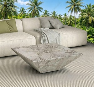 Mesa de Centro Convertible de Estilo Nórdico con Tapa de Vidrio, Diseño Rústico para el Hogar, Oficina o Sala de Estar - Product Image 1