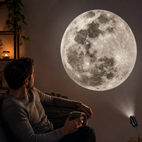 Projecteur de nuit USB noir pour chambre à coucher