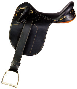 Selle d'équitation anglaise en cuir de buffle 100% avec arceau en fibre de verre, confortable pour les chevaux, logo personnalisé, design personnalisable - Product Image 2