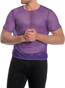 Nouveauté : T-shirts en maille filet transparents, coupe ample streetwear, haute qualité, avec logo personnalisé, respirants - Product Image 4