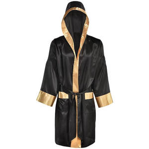 Robe de boxe de luxe en nylon 2026 avec capuche, broderie personnalisée et ceinture, écologique pour boxeurs professionnels - Product Image 5