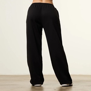 Pantalon de jogging ample et surdimensionné en molleton français pour femme avec logo personnalisé, 100 % coton épais, style hip-hop, idéal pour le sport et la gym - Product Image 6