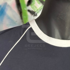 T-shirt pour homme en coton personnalisé à manches courtes et col rond, haut décontracté et tendance, fabricant de vêtements en gros - Product Image 2