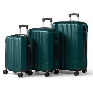 Set di Valigie Tre in Uno con Guscio Texturizzato Opaco, Senza Lucchetto TSA, Ruote Staccabili da 28 Pollici, Valigia Trolley in ABS da 20 e 24 Pollici - Product Image 1
