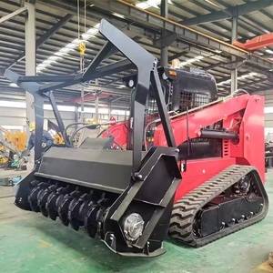 Reliable Manitou Skid Steer Loader With Mulcher Ideal For Forestry Applications <b>Vegetation</b> Removal And Ground Maintenance - Product Image 3