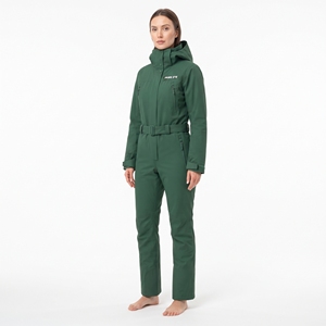 Mono de esquí cálido para mujer, impermeable, cortavientos, transpirable, con capucha, de una pieza, con cremallera, ropa deportiva para snowboard - Product Image 4