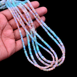 Cuentas Redondas Lisas de Ópalo Etíope 100% Natural, Multicolores, de 3 mm a 8 mm |   Cuentas de Ópalo Sueltas para la Fabricación de Joyas - Product Image 4