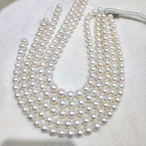 Collar de Perlas de Agua Dulce Redondas Grandes de 10-12 mm de Edison, Buena Calidad, con Forma Redonda y Completa, Regalo para Madres Mayores - Product Image 1