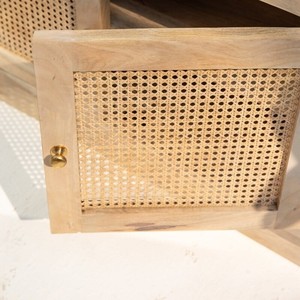 Vandana Arista Aureo Two Rattan Doors <b>Sideboard</b> for Stylish Modern Indoor & Outdoor Interiors - Product Image 4