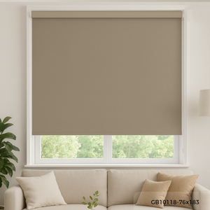 Persianas Enrollables Más Vendidas en Malasia, Color Marrón Mate Básico GB10118 76x183cm, para Hogar y Oficina, OEM B2B, Mejor Proveedor, Garantía de Valor - Product Image 1
