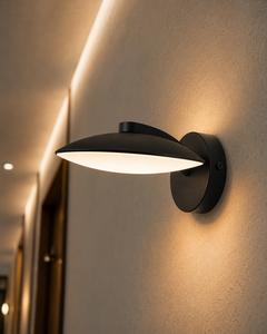 Minimalist LED Wall <b>Lamp</b> 3500K Warm White Round Shade Iron Body Wall-Mounted for Living Room - Product Image 2