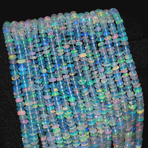 Cuentas Redondas Lisas de Ópalo de Fuego Etíope AAA de 3 mm y 5 mm, Hilo de 16 Pulgadas, Piedras Preciosas Naturales para la Fabricación de Joyas, Precio al por Mayor - Product Image 2