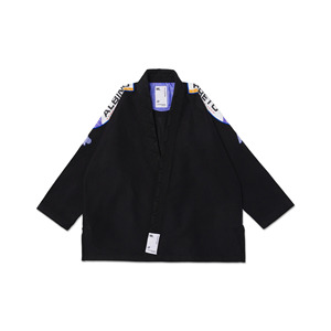 Kimono de Jiu-Jitsu Noir 100% Coton Coupe Classique Unisexe Adulte Tenue d'Arts Martiaux Logo Imprimé par Sublimation Dos et Col - Product Image 3