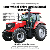 Tracteur agricole 4x4 de 90 à 120 CV, 4200 kg, avec rotoculteur et charrue pour les plaines et les collines
