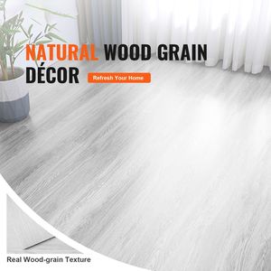 Piastrelle in Vinile Effetto Legno Grigio Chiaro Autoadesive 36 X 6 Pollici, 36 Pezzi, Spessore 2,5mm, Kit Fai-da-Te per Pavimenti da Cucina - Product Image 2