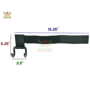 Ganchos de Levantamiento de Pesas de Acero y Nailon Resistentes - Accesorios de Gimnasio Unisex - Product Image 4