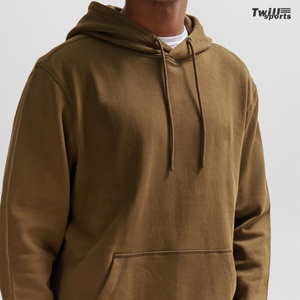 Sweat à capuche pour homme en coton et élasthanne de haute qualité, coupe classique, doublé, respirant, style streetwear, en molleton épais et lourd, vente en gros - Product Image 2