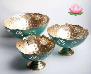 Cuenco Decorativo de Latón para Servir, Elegante Vajilla para Cocina y Comedor, Hecho a Mano, Duradero, Apto para Alimentos, Diseño Tradicional y Utilitario - Product Image 2