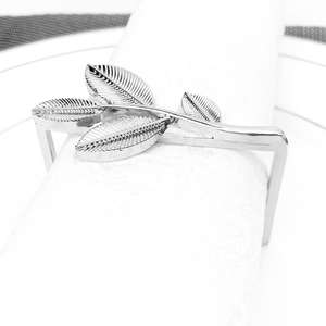 Ensemble de porte-serviettes de luxe en or et argent, supports décoratifs pour la décoration de table de mariage, de fête et de salle à manger à domicile - Product Image 6