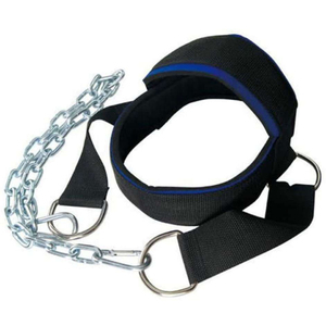 Arnés de entrenamiento de músculos cervicales de alta resistencia, equipo cómodo para levantamiento de pesas con cadena de acero y acolchado suave para soporte. - Product Image 6