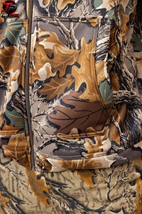 Combinaison de camouflage complète pour hommes, veste à capuche et pantalon cargo, veste de chasse légère pour temps froid - Product Image 5