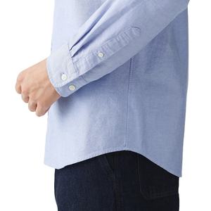 Camisa de Cuello Mao para Hombre, Nueva Colección 2026, Venta al por Mayor, 100% Algodón Oxford, Camisa de Manga Larga con Cuello Mao para Hombre - Product Image 5