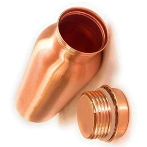 Ensemble de bouteilles d'eau en cuivre, deux tasses, finition martelée, gobelet de voyage réutilisable, cadeau pour adultes, luxe, résistant à la chaleur, sport, camping - Product Image 5