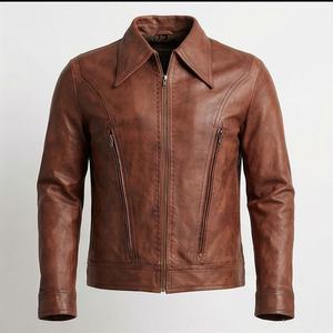 Chaqueta de Motociclista de Cuero Genuino para Hombre de la Mejor Calidad, Nueva Colección de Invierno, Chaquetas de Motocicleta con Protecciones Desmontables Personalizadas - Product Image 1