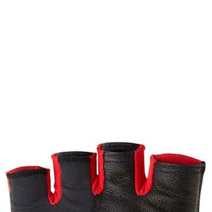<b>Half</b> Finger Cycling Gloves Red Black PU Material Non <b>Slip</b> Racing Gloves for Unisex Universal Use - Product Image 2