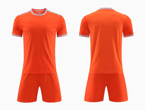 Conjunto de Camiseta de Fútbol Blanca para Hombre, Manga Corta, Cuello Redondo, Transpirable, Ropa Deportiva de Poliéster para Todas las Temporadas, Corte Regular para Adultos - Product Image 2