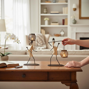 Lampe chauffe-cire écologique en métal sans fumée pour fondre la cire - Product Image 1