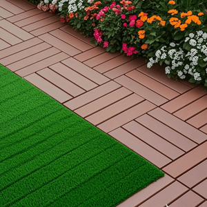 Set di 44 Piastrelle Incastrabili in Plastica 30x30 cm, Impermeabili per Patio, Adatte per Uso Interno ed Esterno - Product Image 5