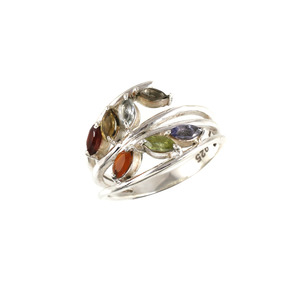 Vente en gros de bijoux religieux en cristal en argent sterling 925 pour femmes sept chakras originaux Moissanite pierres précieuses fiançailles coupe ovale - Product Image 6