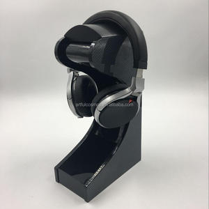 Elegante soporte de acrílico para auriculares Elegante soporte de pantalla Compatible con todos los tamaños de auriculares, perfecto para organizar su equipo de audio - Product Image 1