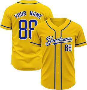 Maillot de baseball personnalisé pour équipe, avec nom, numéro et logo brodés, respirant, séchage rapide, en polyester, pour hommes et femmes - Product Image 3