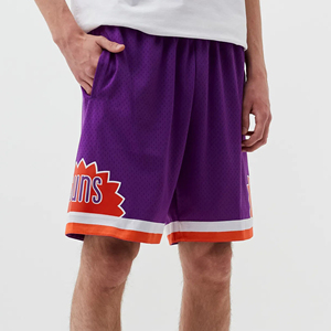 2026 Men's Mid Waist Breathable Eco-Friendly Quick-Drying 5 Inch Inseam Drawstring Basketball Mesh Shorts - Product Image 3