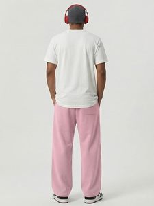 Pantalones Anchos Personalizados, Estilo Casual Urbano, Corte Holgado de Lujo, Pantalones Plisados Unisex, Pantalones de Moda Anchos de Talla Grande - Product Image 3