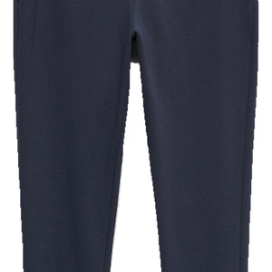 Pantalon de jogging décontracté en coton bleu marine pour homme, taille élastique avec cordon de serrage, poids moyen, pour l'hiver, avec poches - Product Image 6