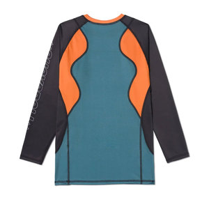 Custom Made Men's O Neck Long Sleeve Rash Guards 4 Way Stretchy <b>Compression</b> <b>Shirt</b> For <b>Gym</b> Workout Fitness Training Wear - Product Image 4