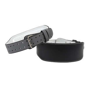 Ceinture de musculation robuste avec logo personnalisé pour soulevé de terre et powerlifting, en néoprène respirant, avec soutien lombaire. - Product Image 1
