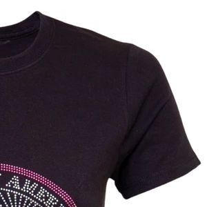 Camiseta Jack and Jill Bling Tee con diseño redondo y adornos de diamantes de imitación para hombre, elegante, de manga corta, informal, a la moda, estilo urbano, premium - Product Image 4