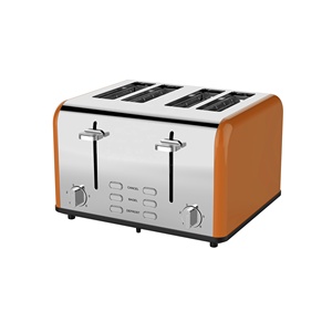 Tostadora de pan eléctrica para hotel, cocina casera comercial automática, sandwichera, tostadora emergente de metal de 4 rebanadas - Product Image 5