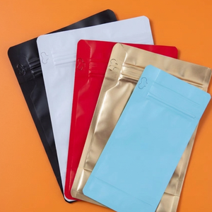 Sacs refermables personnalisés en film plastique durable LDPE/HDPE avec fermeture éclair, pochettes verticales pour stockage alimentaire - Product Image 5