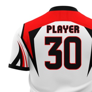 Soccer F.C. Camiseta de Fútbol Sublimada Unisex Blanca, Roja y Negra con Cuello en V, Manga Corta, Absorbe la Humedad, Corte Regular, para Adultos, Todas las Temporadas - Product Image 6
